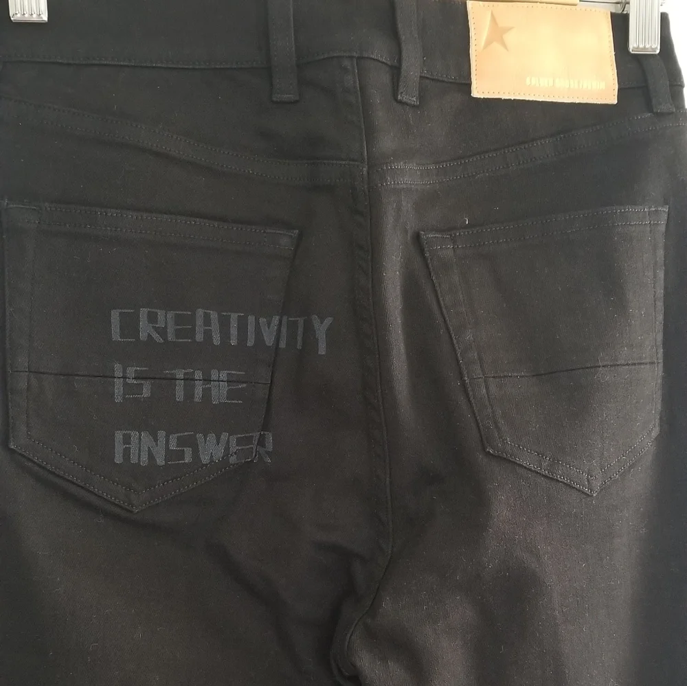 Golden Goose Skinny High Rise Jeans Size 28 Black - Picture 6 of 10